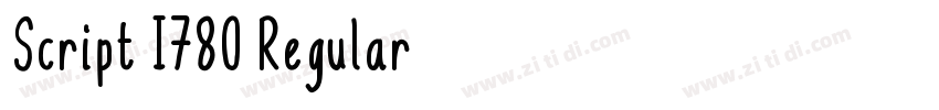 Script I780 Regular字体转换